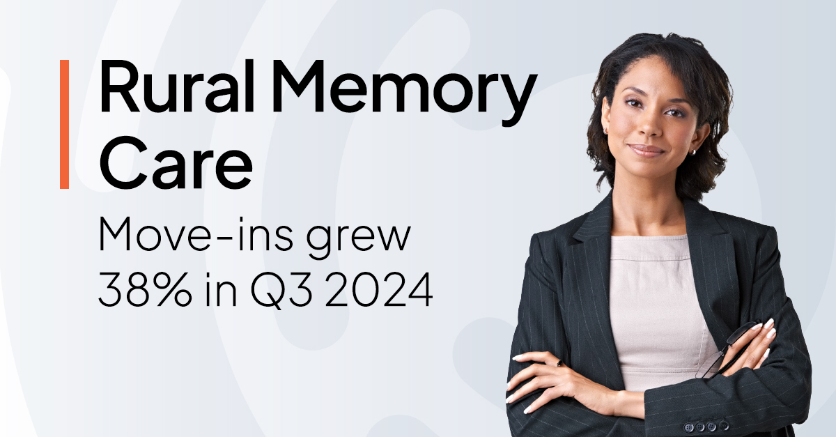 A senior living executive by stats about how move-ins grew 38% in Q3 2024, according to the Aline Benchmark Report.