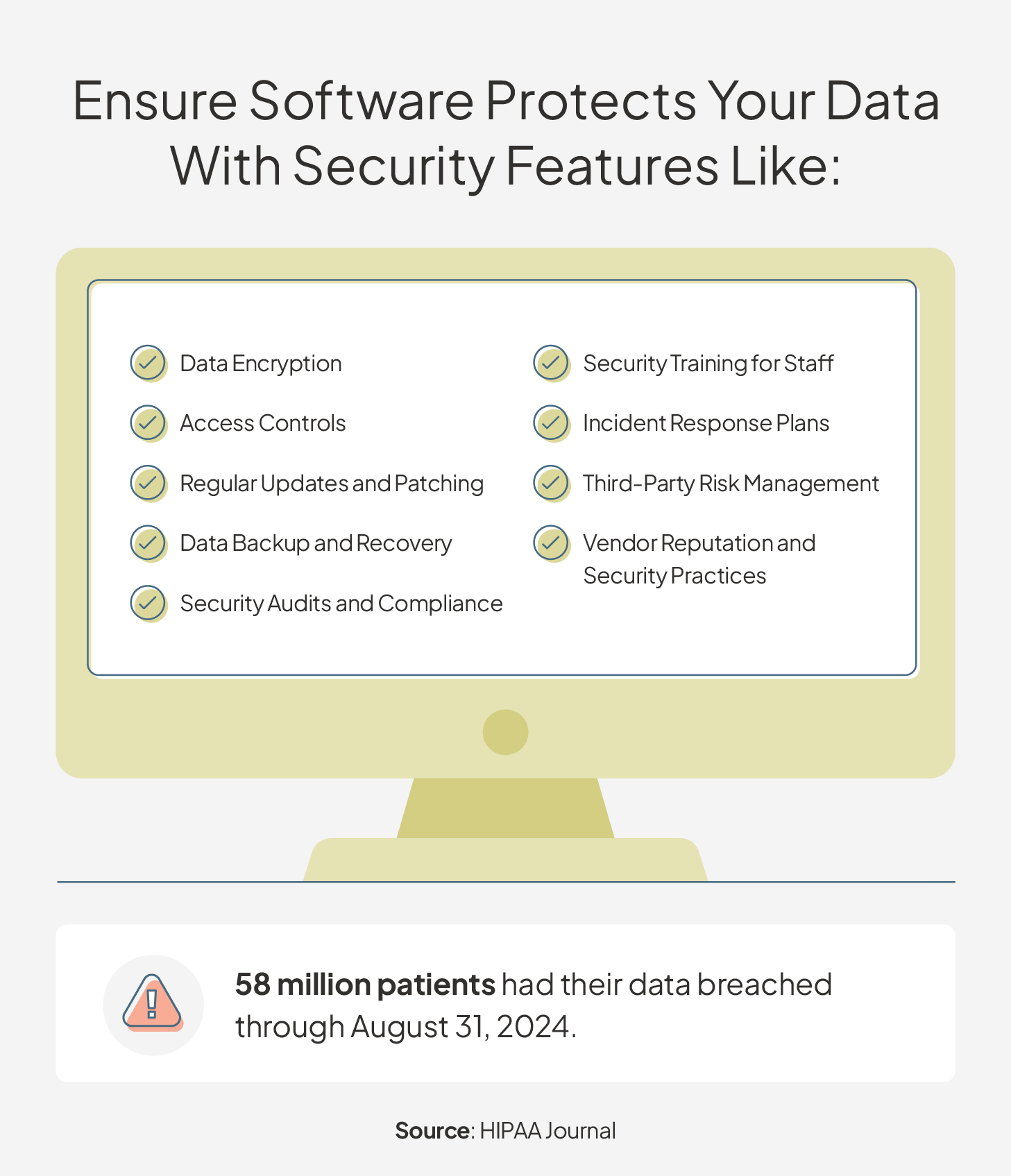 Security features to look for in senior living software.